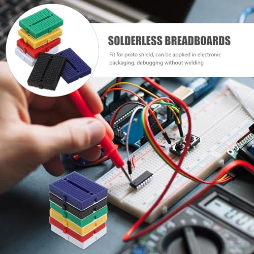 Balacoo 6 Pcs Mini Breadboard Kit, 170-point Mini Solderless Breadboards