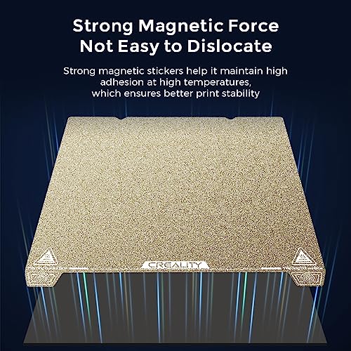 Creality Official Ender 3 S1 Pro Original Build Plate, 235x235mm Texture Surface PEI Sheet Magnetic Removable Flexible Spring Heat Resistance Bed Plate for Ender 3 V3 SE/KE, K1, Ender 3 S1, CR-10 SE - style: PEI Textured (Ender 3 S1 Pro)