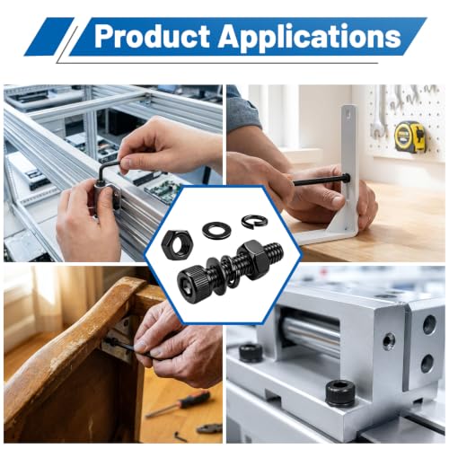 680PCS M4 Socket Head Bolts Assortment Kit, M4x6/8/12/16/20/30mm Screw - size: G12.9 M4 680PCS