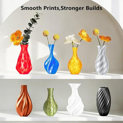 1.75mm Silk PLA 3D Printer Filament Bundle, 8 Silk Shiny Colors: Gold/Silver/Copper/Bronze/Black/White/Red/Blue, Each Spool 250g, 8 Spools, Total 2Kg 3D Printing Material, 250g x 8 Spools - color: 8 Colors Bundle: Gold/Silver/Copper/Bronze/Black/White/Red