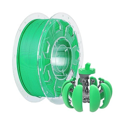 Creality PLA Filament 1.75mm, 1.75mm 3D Printer Filament, 1.0kg (2.2lbs) Spool, No Warp Enhanced Toughness, Dimensional Accuracy ±0.03mm Printing Filament, Suitable for FDM 3D Printers (Green) - color: 1kg Green