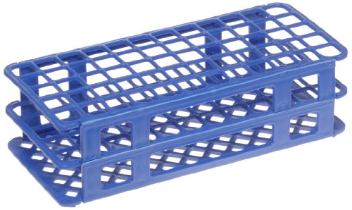 Heathrow Scientific HEA243077B Fold and Snap Rack for 17mm Tubes, Blue - size: 17mm, style: Blue