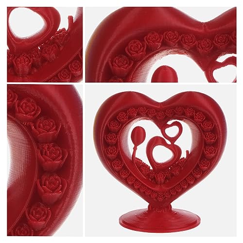 3DHoJor PLA Filament 1.75mm,3D Printer Filament,1kg Cardboard Spool (2.2lbs),Dimensional Accuracy +/- 0.03 mm,Odor Free Clog Free No Brittle, Fit Most 3D FDM Printer,Fire Engine Red - color: Fire Engine Red