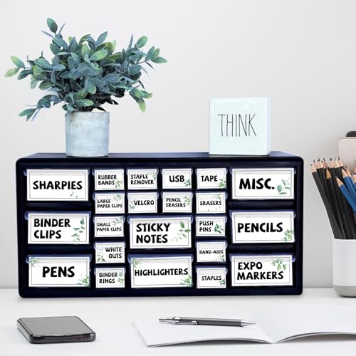42 Pieces Teacher Toolbox Labels Tool Box Storage Label Classroom Supply Decor for Back to School Teachers Classroom Organization (Greenery) - style: Greenery
