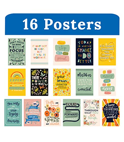Carson Dellosa Motivational Poster Set, Inspirational Classroom Wall Decor - color: Motivational