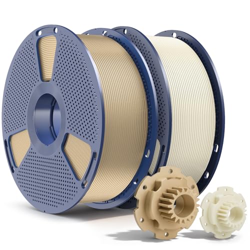SUNLU PETG Filament 1.75mm,2kg,Oak+Bone White - color: 2kg Oak+bone White, size: 2kg