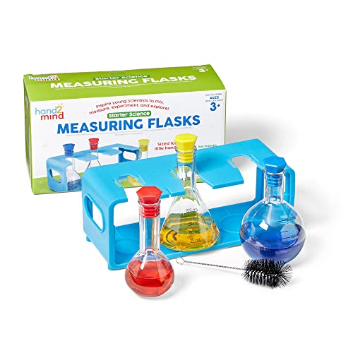 hand2mind Starter Science Measuring Flask Set, 8 Pieces, Ages 3+