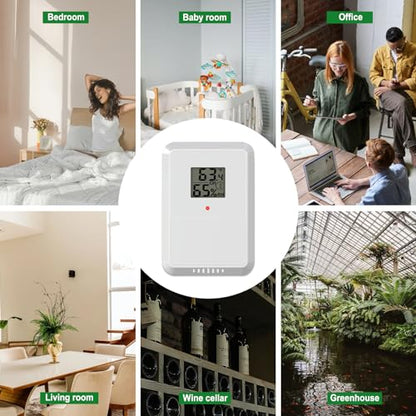 Urageuxy Wireless WiFi Weather Station Anemometer with Solar Wind Speed/Direction, and Indoor Outdoor Thermometer and Hygrometer - style: Weather Station(WiFi)
