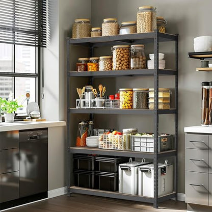 WORKPRO Shelving with MDF Board, 35-3/10”W x 17-1/2”D x 72”H, 1650 lbs Load - size: 35.3"W x 17.5"D x 72"H