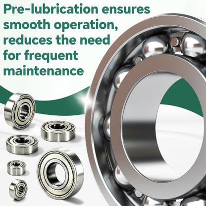 68 PCS Ball Bearings Kit, 6 Sizes Steel Small Roller Bearings