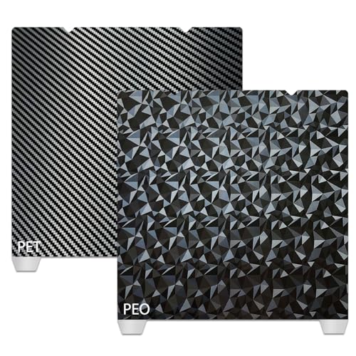 3D Upgraded PEO+PET Sheet 235x235m, Smooth PEO PET Build Plate Spring Steel Print Bed for Creality K1/K1C/Ender 5 S1/Ender 3 S1 Pro/Ender 3 S1/Ender V3 KE/Ender3 V3 SE (Without Magnetic Base) - color: PEO+PET(No Magnetic Sticker), size: 235x235mm（For K1C/