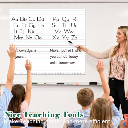 Giant Magnetic Notebook Paper, 28x 24 in Classroom Dry Erase Sheet - size: Classroom Handwriting Paper - 24 x 28 in