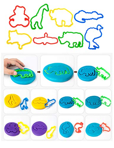 Letter Molds Tools Set for Kids 69Pcs Accessories, Rollers and Cutters, Numeral Various Plastic Animal Molds and Art Clay Tools for Creative Cutting - color: #09-69PCS