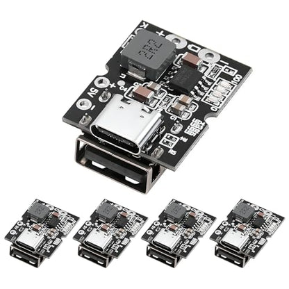 5Pcs Type-C 5V 2A Lithium Charger Boost Power Module with LED