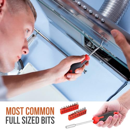 Hi-Spec Household Starter Tool Kit with Compact Carry Toolbox, Red - color: Red