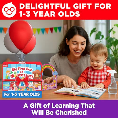 Doctor Jupiter My First Box of Montessori Learning Set for Kids Ages 1-3 - style: First Box of Montessori: 1+