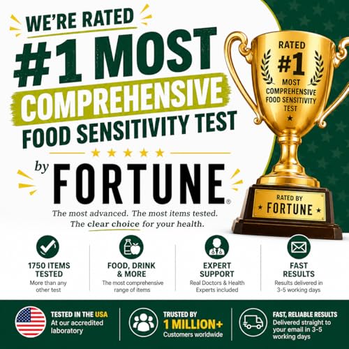 Food Sensitivity Test Kit for Adults & Kids - 990 Items - Hair Sample - size: 990 Test Kit