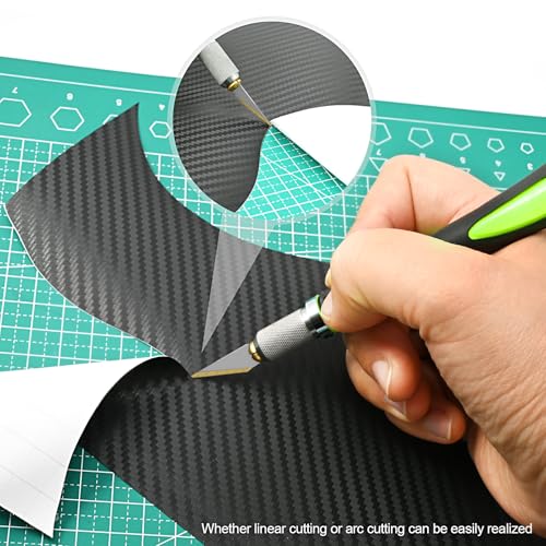 EHDIS Exacto Hobby Knife Set, Precision Art Craft Utility Knife Kit with 10PCS # 11 Titanium Coated Blade Refill for Working-Stencil, Scoring, Scrapbooking, Architecture Modeling, Crafting (Green) - color: Green