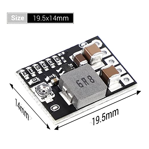 DROK 1.8V/2.5V/3.3V/12V/9V/5V Buck Converter Adjustable Pack of 5 - color: Black