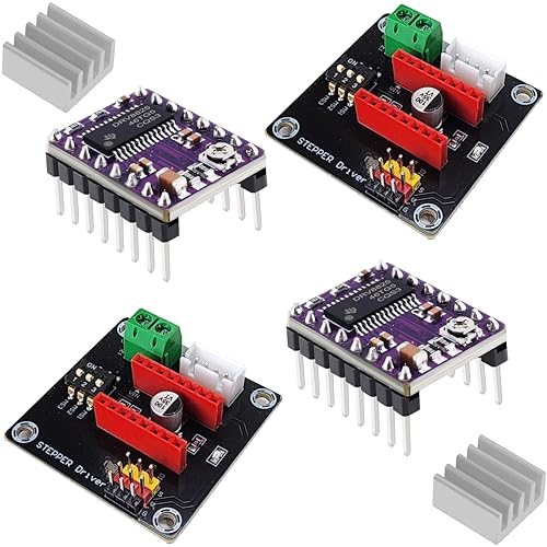 DRV8825 Stepper Motor Driver Modules and Expansion Boards Compatible with Arduino ESP32 Raspberry Pi for Precise Motor Control, 2 Sets - size: DRIVER + EXPANSION