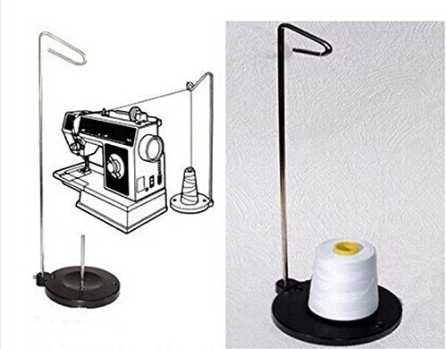 Tosnail 2 Packs Universal Cone and Spool Stand Thread Holder with Sturdy Metal Base