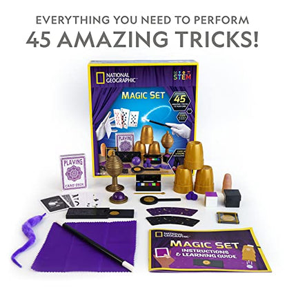 National Geographic Kids Magic Kit with 45 Tricks for Kids Ages 8-12 - style: 45 Magic Tricks