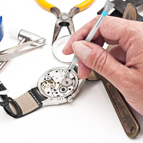 Nogeqi 8PCS Mini Watch Screwdriver Set, Jewelers Screwdriver Set for Watch Repair, 0.6-2.0mm Micro Precision Repair Kit for Eyeglass Sunglass Watchmaker Jewelry Computer Phone Small Tools