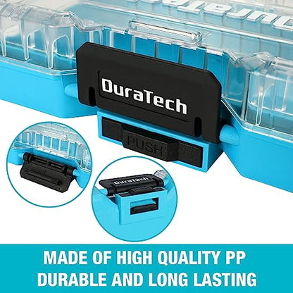 DuraTech 3-Piece Small Parts Tool Box Organizer with 14 Dividers
