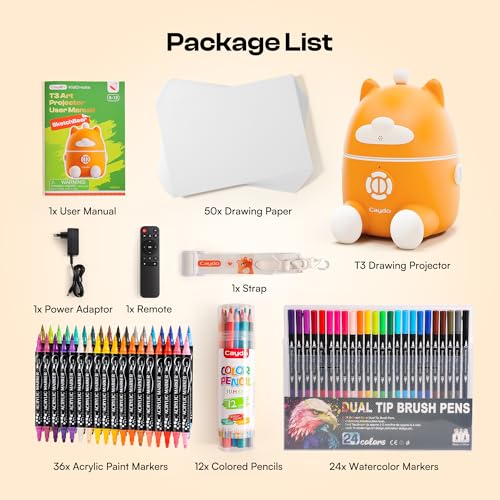 Caydo T3 Smart Drawing Projector Kit, for Kids Ages 5+ - color: T3 Drawing Projector Kit