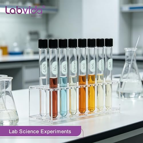 40pcs 30ml Serological Test Tubes with Black Bakelite Screw Caps - color: 40pcs of Vol.30ml with black screw caps