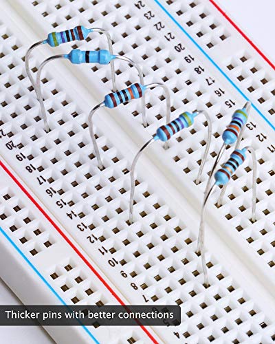 ELEGOO 3pcs Breadboard 830 Point & ELEGOO 17 Values 1% Resistor Kit