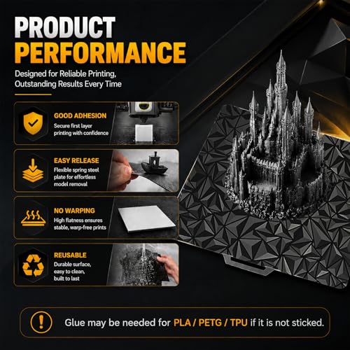 PEO PET 3D Printer Build Plate Bambulabs X1/P1/P2/X2/A1 Plate 257x257mm