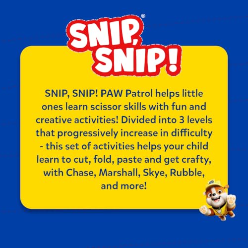 Skillmatics Snip Snip PAW Patrol, Scissor Skills, Felt Craft, Gift for Kids - style: 2. PAW Patrol