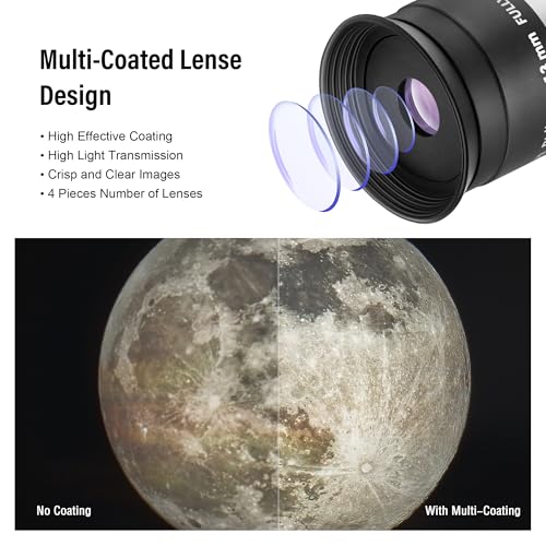 Astromania Telescope Eyepiece 1.25 Inch Plossl Eyepiece Telescope Lens 13mm - size: 1.25" - 13mm