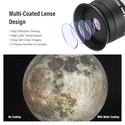 Astromania Telescope Eyepiece 1.25 Inch Plossl Eyepiece Telescope Lens 13mm - size: 1.25" - 13mm