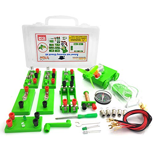 EUDAX Physics Science Lab Learning Circuit kit,Electricity Experiment Set,Building Circuits for Teacher Junior Senior High School Students (Upgrade kit)