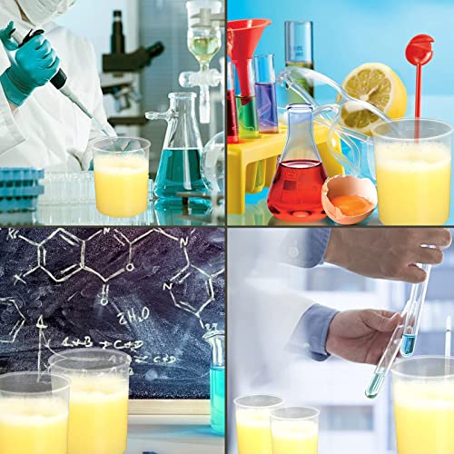 100 Pcs 100mL Plastic Graduated Beakers for Epoxy Resin - size: 100ML