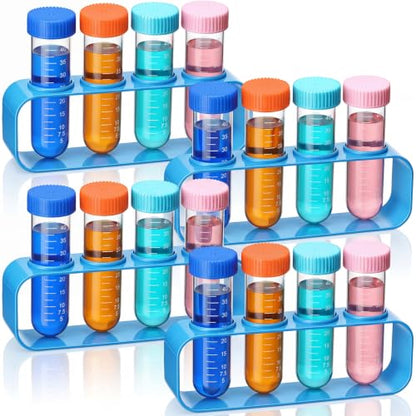 TrelaCo 4 Set Test Tubes with Stand Science Kit