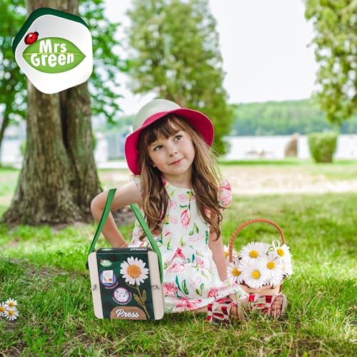 Flower Press Activity Kit by Mrs Green Tools - Outdoor Nature Craft Project To Preserve Dried Flowers and Leaves for Kids Ages 6+ - Educational STEM Learning for Kids - Gift for Elementary Students