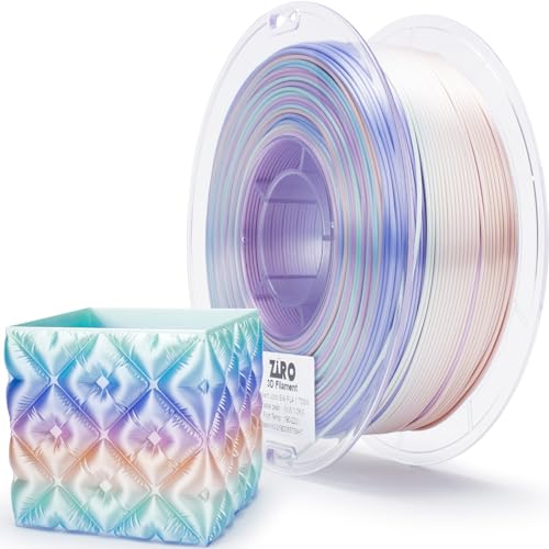 ZIRO 3D Printer Filament PLA, Fast Color Change Silk, 1KG Pastel Pearl - color: Pastel Pearl(silk)