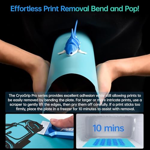 BIQU Cryogrip Pro Glacier for Bambu-Lab H2D/H2S 3D Printer 355x346MM - color: Glacier, size: H2D/H2S