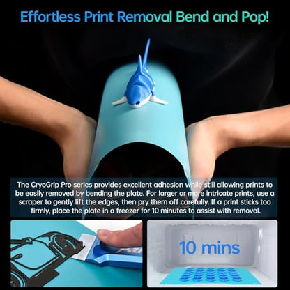 BIQU Cryogrip Pro Glacier for Bambu-Lab H2D/H2S 3D Printer 355x346MM - color: Glacier, size: H2D/H2S