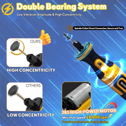 7.2V Mini Cordless Rotary Tool, 59 Attachments for DIY Crafts - size: 7.2V