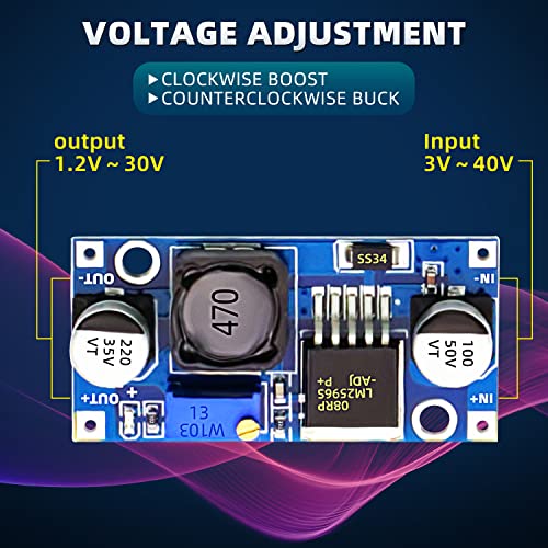 LM2596 Buck Converter 10Pack Adjustable Step Down Module