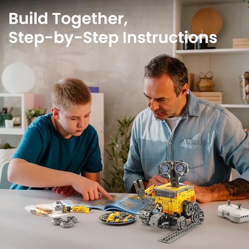 Sillbird Robot Building Kit with APP & Remote Control Gifts for Boys 8-13 - color: 1-yellow