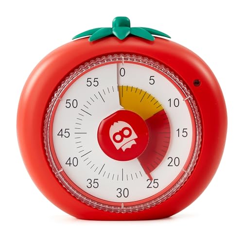 Magnetic Visual Timer, 60-Minute Countdown for Kitchen Classroom Homework - color: Red