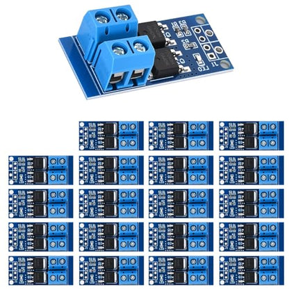 15A (Max 30A) 400W MOSFET Trigger Switch Drive Module 0-20KHz PWM Regulator Control Panel DC 5V-36V Electronic Switch Control Board DC Motor Speed Controller (Pack of 20) - style: 20PCS