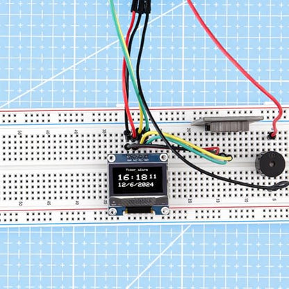 ELEGOO 3PCS 0.96 Inch OLED Display Screen Module, Self-Luminous, SSD1306 - color: Single White