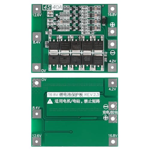 Gebildet 3pcs Enhanced 4S 40A 16.8V 18650 Lithium Battery Protection Board PCB BMS Charger Protection Circuit Balance Charging Module - style: 4S Charger PCB