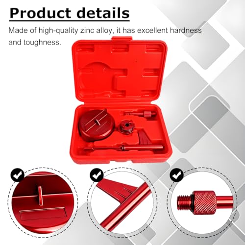 4PCS Car Transmission Fill Tool, Heavy Duty Vehicle Transmission Filler Adapter Kit, Automotive Oil Change Tool Set Accessories, Compatible with 725.0 Tronic 9 Speed (Red) - color: Red